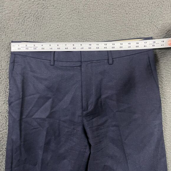 Banana Republic Pants Mens 34x32 (Fits 36x30) Blue Tapered Fit VBC Wool Flannel - Picture 8 of 13